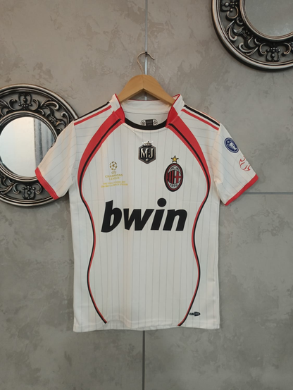 AC MILAN MALDINI 2006-07 AWAY HALF SLEEVE JERSEY EMBROIDERY [[[A038]]](("HSPIE"))