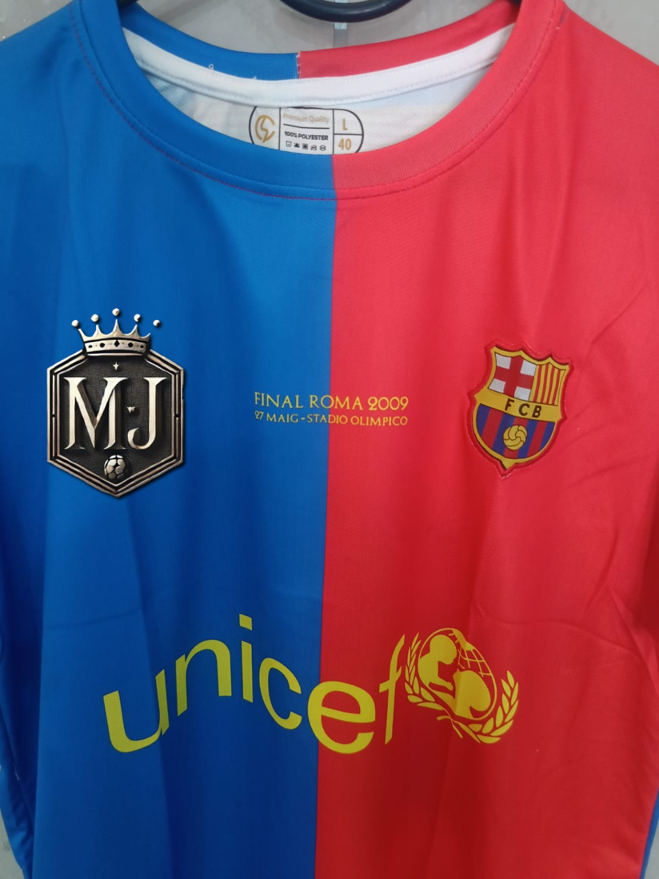 FC Barcelona 2008/2009 Home Half Sleeve — MESSI EMBROIDERY (Copy)