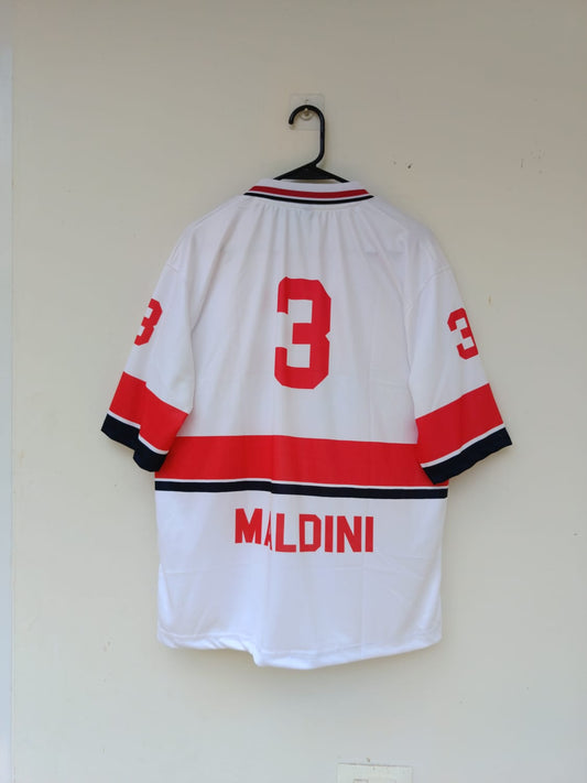 ACMILAN 1990s KIT MALDINI FIVESLEEVE POLO