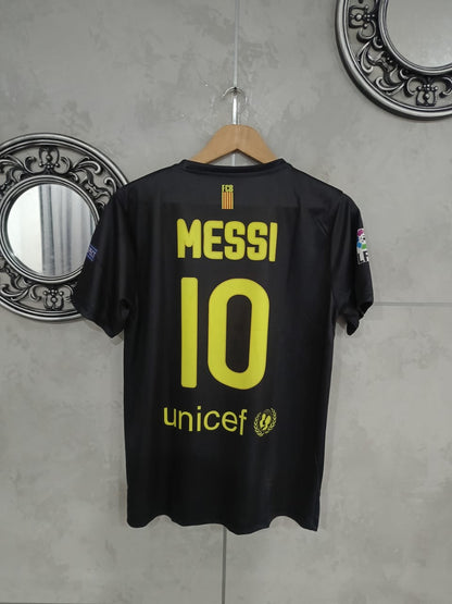 FC Barcelona 2011–12 Away – Messi Edition (Half Sleeve, Embroidered Crest) 🟠🔵🐐 (Copy)