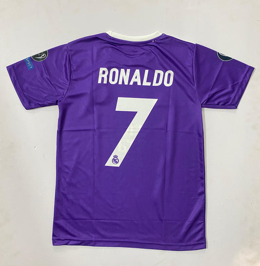 Madrid 2016-17 Away Ronaldo - Half and Embroidery[[[062]]](("HS RN EMBROIDERY"))