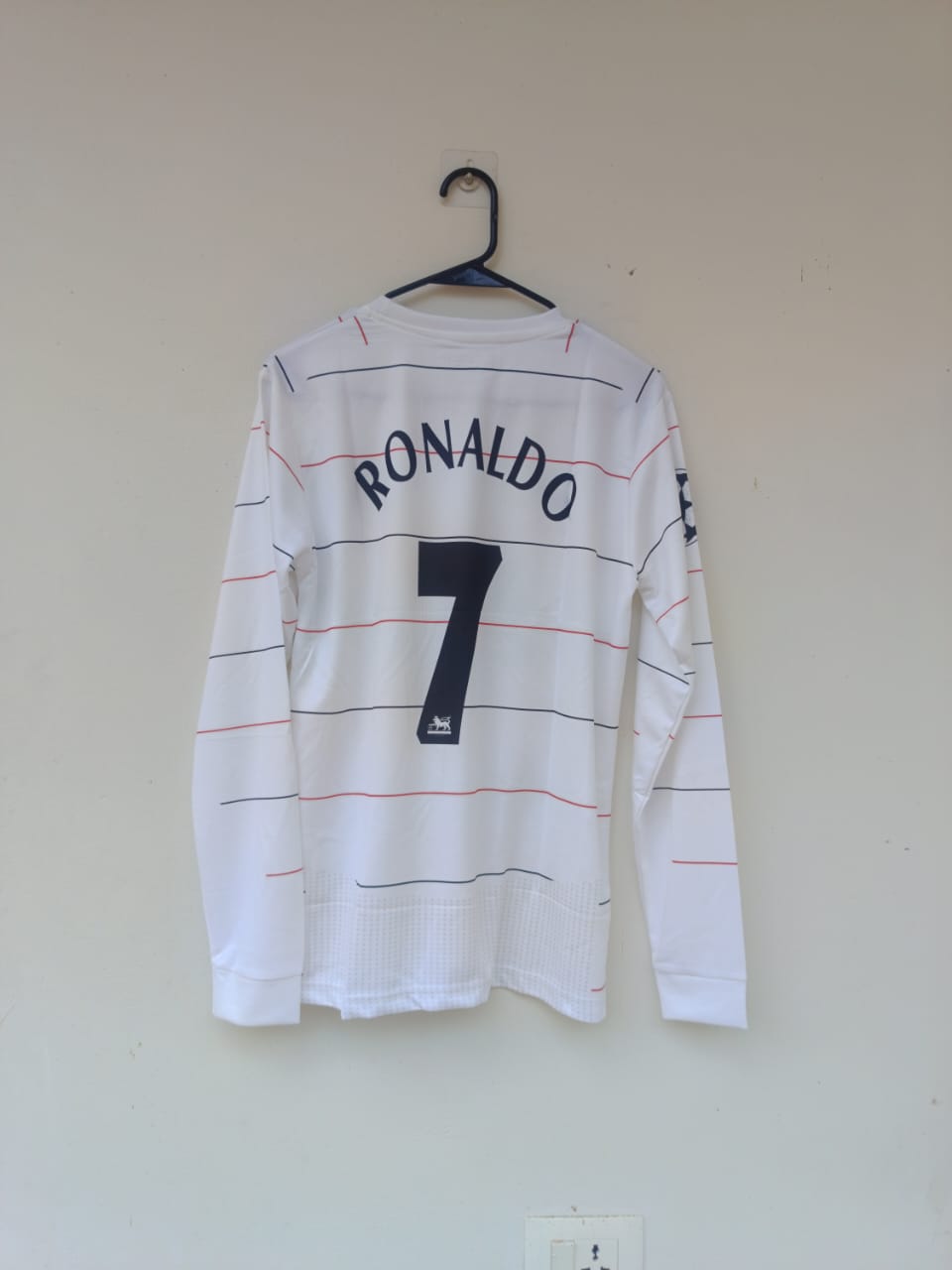 PREMIUM QUALITY RONALDO Manchester United 2002-2003 HOME Vodafone Retro EMBROIDERY LOGO Jersey