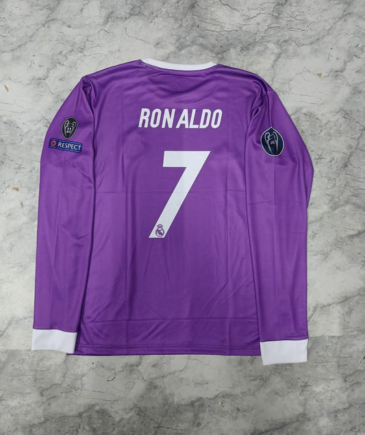 REAL 2016 AWAY PURPLE FULL SLEEVE PRE BOOKING [[[A087]]] (("FSRNE"))
