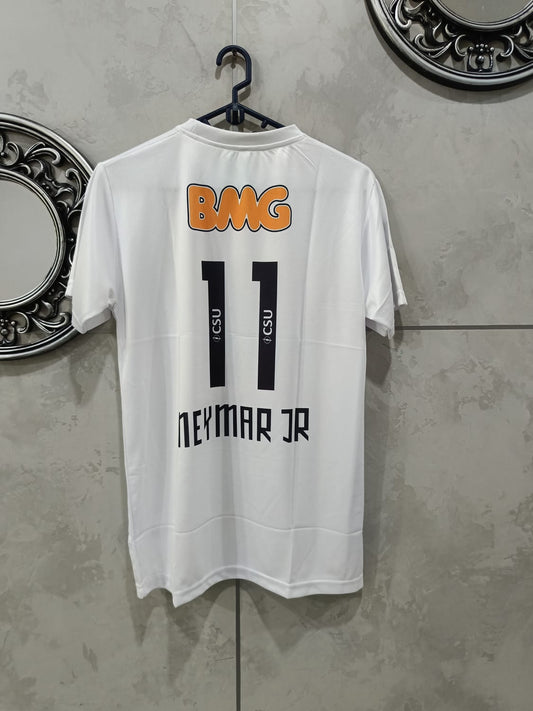 Neymar Santos White Retro Premium Quality Sublimation