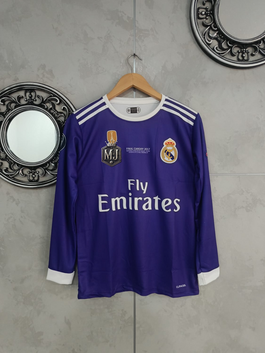 Real Madrid 2016–17 Away – CR7 Edition (Full Sleeve, Retro Collection) 💜🐐⚽ (Copy)