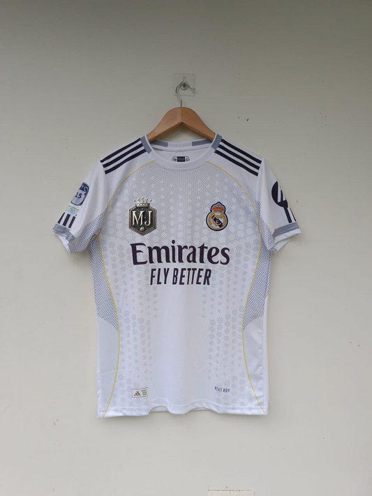 Real Madrid 25/26 Home – Embroidered Edition (Full Sleeve, Premium Stitch) ⚪👑✨ (Copy)