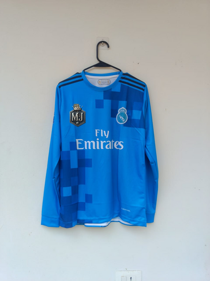 RONALDO BYCYCLE KICK REAL MADRID 2018 THIRD RONALDO FINAL JERSEY PREMIUM QUALITY EMROIDERY LOGO JERSEY (Copy)
