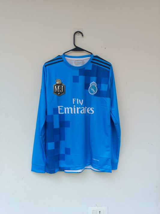 RONALDO BYCYCLE KICK REAL MADRID 2018 THIRD RONALDO FINAL JERSEY PREMIUM QUALITY EMROIDERY LOGO JERSEY (Copy)