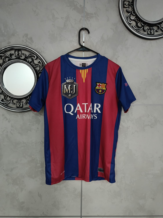 FC Barcelona 2014–15 Home – Neymar Jr. Edition (Half Sleeve, Embroidered) 🔴🔵⭐ (Copy)