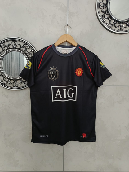 Manchester United 2006–07 Home – Ronaldo 7 Edition (Half Sleeve, Embroidered Crest) 🔴⚫⚡