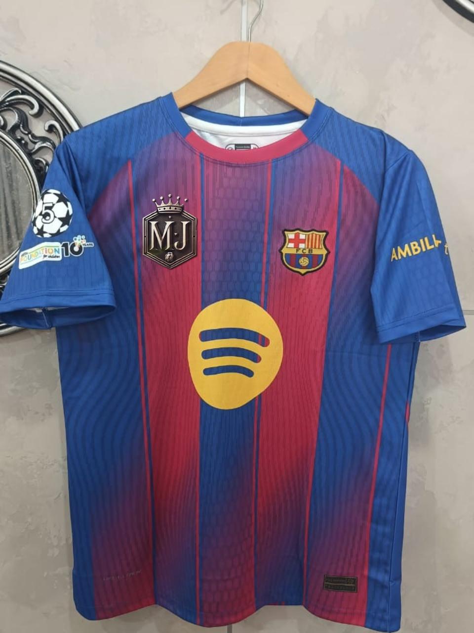 Barcelona 2025–26 Home Kit – “Shaping the Future” Edition (Half Sleeve, Embroidered Crest) 🔵🔴✨