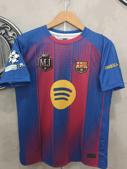 Barcelona 2025–26 Home Kit – “Shaping the Future” Edition (Half Sleeve, Embroidered Crest) 🔵🔴✨