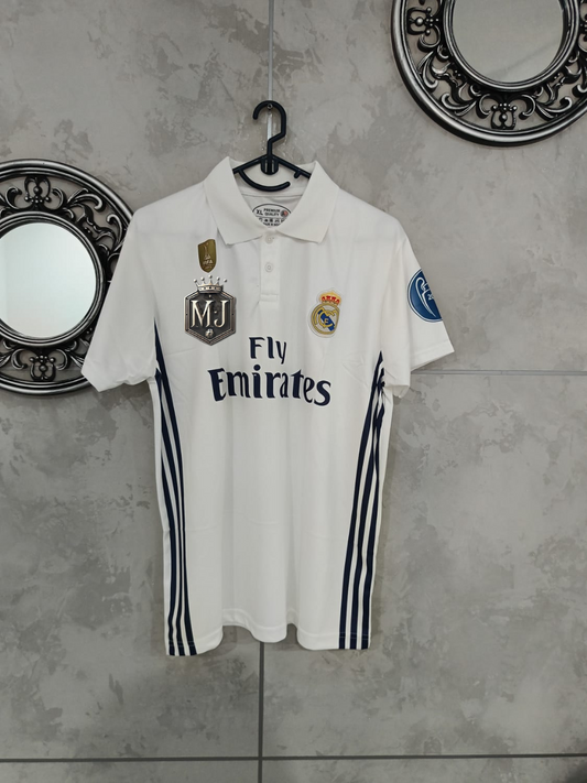 Real White Collar 2016 Half Sleeve Embroidery Premium Quality Sublimation (Copy)